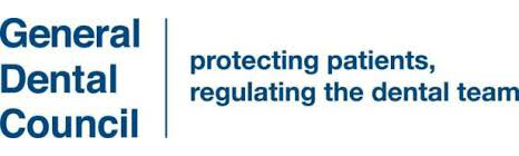 General Dental Council registered