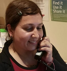 Dental receptionist Lucy Phillips and practice manager Lucy Patten